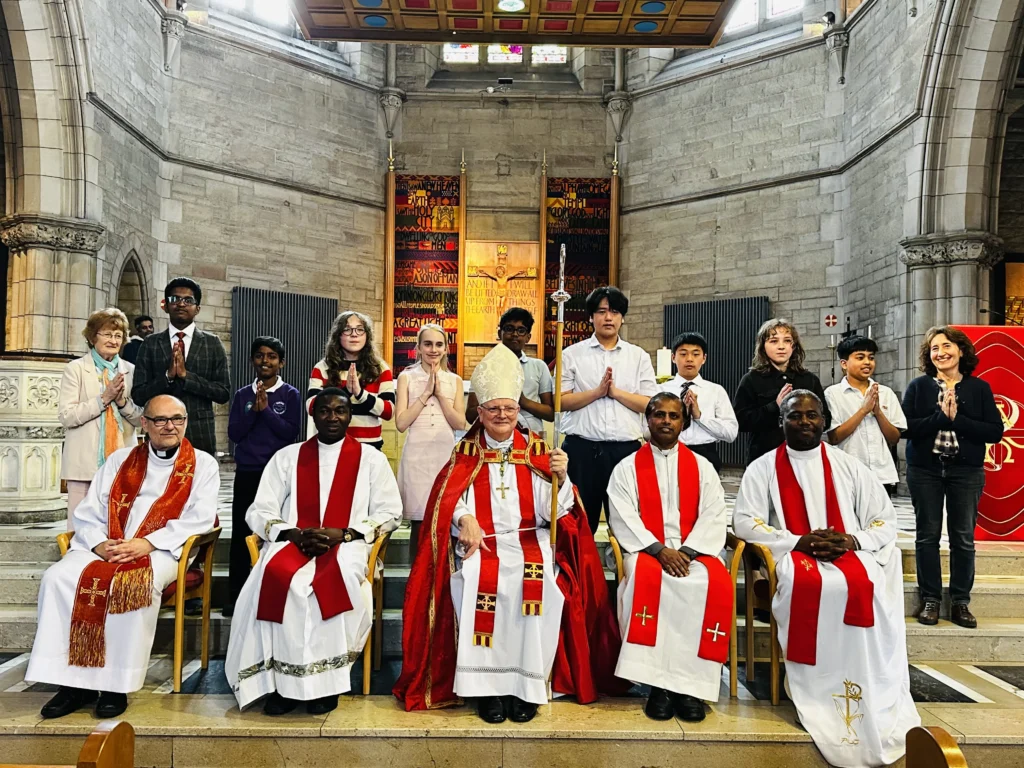 Nine children from St. Cuthbert’s and Our Lady’s Parish received the Sacrament of Confirmation during a Mass celebrated by Archbishop Leo Cushley.